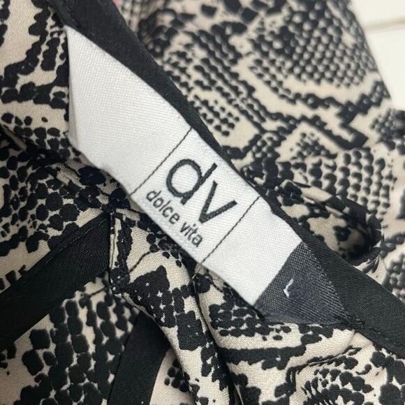 Dolce Vita Size Large Snake Print Dress Tank Style Keyhole Back DV - Picture 3 of 7